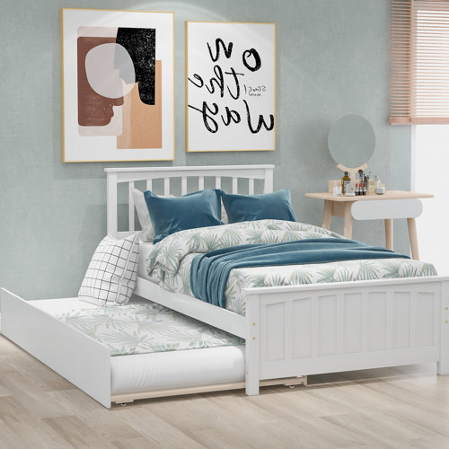 Sunside Sails Twin Solid Wood Platforms Bed with Trundle by Sunside ...